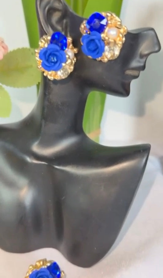 Ensemble boucle d’oreilles + bague